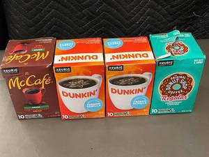 lot 1 image: Set of 4 Assorted Coffee K-Cup Pod Packs