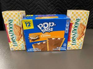 lot 11 image: Collection of Pop-Tarts Frosted SMores and Lorna Doone Shortbread Cookies