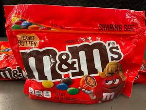 lot 16 image: 3 bags Peanut Butter M&Ms Sharing Size 9.0 oz