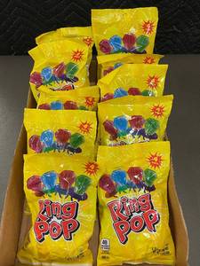 lot 87 image: Set of 8 Bags of Ring Pop Assorted Gem-Shaped Lollipops