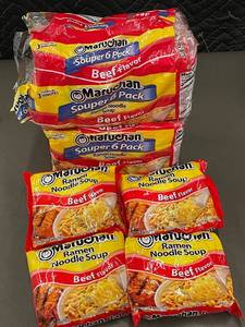 lot 93 image: Assorted Maruchan Beef Flavor Ramen Noodle Soup Packages