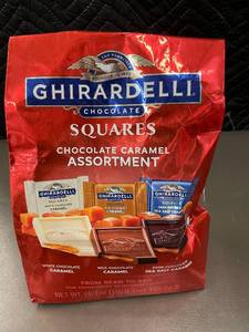 lot 160 image: Ghirardelli Chocolate Caramel Squares Assortment 16.1oz