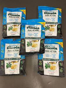 lot 174 image: Set of 5 Ricola Dual Action Cough Suppressant Drops