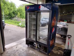 Pepsi cooler.