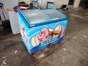 Ice cream cooler.