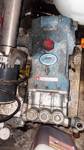 lot 15A image: CAT model 3535 Pressure Washer Pump 36 GPM, 1200 PSI, Sells new for $5,040