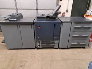 Konica Minolta Biz Hub Press C1070 Color Digital Production Press / Copier / Scanner / Printer 3-piece