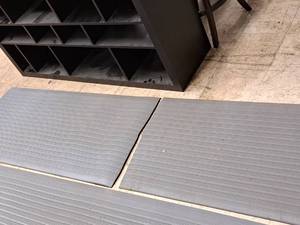 lot 55 image: RubberFoam Fatigue Relief Mat 8x2 2-piece (Grey)