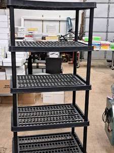 lot 57 image: Plastic Shelving Unit 23-12x35-12x72-12 5-shelf
