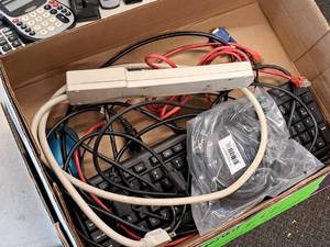 lot 67 image: Keyboard, Mouse and Extra Power Cords