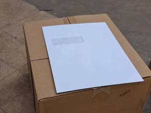 lot 71 image: Lot of (1 Box) Catalog Envelopes  Open End Window  white 9x12 - Western Sulphite Digi-Clear 500-count ( 500 total items )