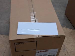 lot 73 image: Lot of (5 Boxes) Envelopes  Window  White Wove  No. 10 4-18x9-12 - Anchor Paper Co 500-count ( 2500 total items )