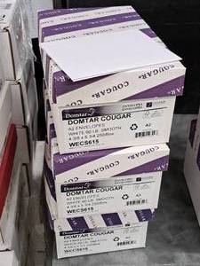 lot 90 image: Lot of (3 Boxes) A2 Envelopes  60#  White Smooth 4-38x5-34 - Domtar Cougar 250-count ( 750 total items )