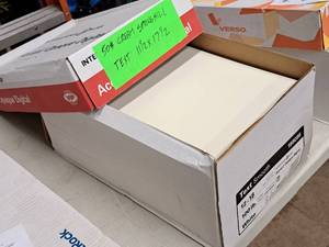 lot 153 image: Lot of (1750 sheets) Text Sheet  50#  Cream 11-12x17-12 - Springhill