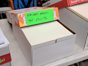 lot 152 image: Lot of (1750 sheets) Text Sheet  50#  Cream 11-12x17-12 - Springhill