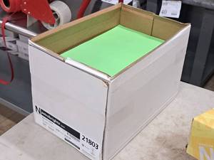 lot 176 image: Lot of (1600) Text Sheets  24#  Martian Green 11x17 - Neenah Astrobrights