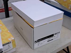 lot 174 image: Lot of (1000 sheets) Sheets  67#  Vellum  White 11x17 - Neenah Exact