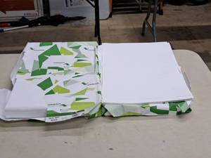 lot 182 image: Lot of (2 Partial Reams) Text Sheets  80# and 100#  Gloss 18x12 - Futura