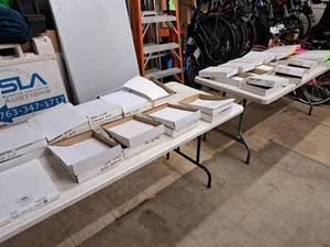 lot 190 image: Lot of (22 Boxes) Assorted Labels (Various Styles and Dimensions)