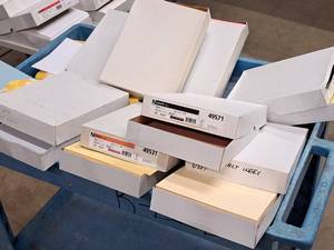 lot 198 image: Lot of (11) Neenah Exact Index Sheets and Vellum Bristol Cover Sheets 8-12x11