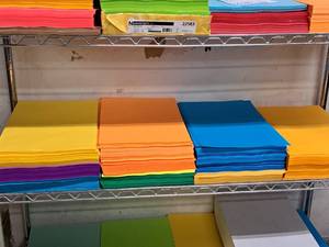lot 219 image: Lot of (1 Shelf) Assorted Color Paper Stock 65# 11x17