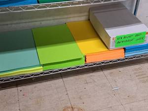 lot 220 image: Lot of (1 Shelf) Assorted Color Paper Stock 65# 11x17