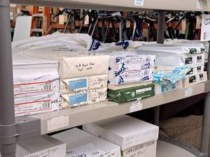 lot 229 image: Lot of (1 Shelf  16 Items) Assorted Paper Stock - Various Colors and Types 8-12x11