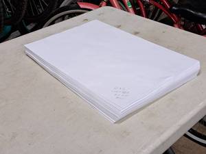 lot 207 image: Lot of (1 Stack) Sheets  60#  Vellum  White 13x19