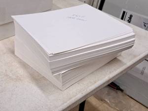 lot 205 image: Lot of (1 Stack) Cover Sheet Stock  100# 8-12x11