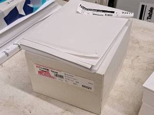 lot 204 image: 1 Box of Classic Linen Writing Sheets 24# Baronial Ivory 8-12x11, 1 Stack Assorted Writing Paper 24# White