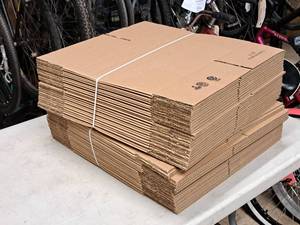 lot 238 image: Lot of (50) Cardboard Box Flats - 2 Bundles - 11-14x8-34x6-8-10-12