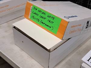 lot 139 image: Lot of (2000 sheets) Text Sheet  70#  Natural White  Classic Crest 11-12x17-12 - WestRock Carolina