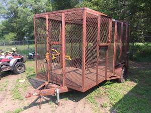 lot 107 image: Halted - Please contact affiliate - 6 x 12 Cage Trailer Project - 3000 Lb
