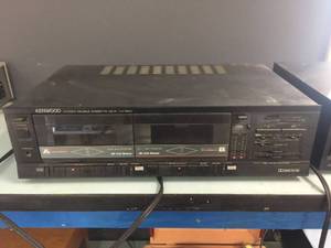 lot 137 image: Kenwood KX-96W Stereo Double Cassette Deck - Powers On