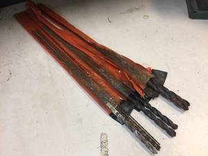 lot 164 image: Group 25 Long Wood Drill Bits