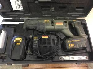lot 171 image: Craftsman 18V Professional Reciprocating Saw with Case