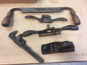 lot 243 image: Vintage Tools Including Stanley 66 & American Boy Plane