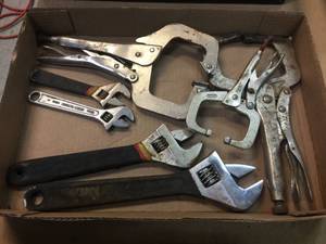 lot 244 image: Vise Grips & Adjustable Wrenches