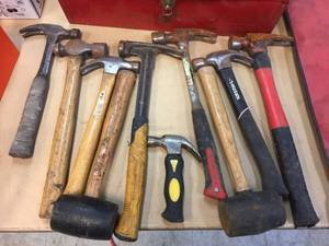 lot 250 image: Group of Hammers - Mallets