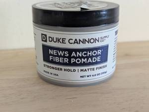 lot 54 image: Duke Cannon News Anchor Fiber Pomade - Strong Hold, Natural Matte Finish - 4.6 oz