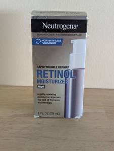 lot 78A image: Neutrogena Rapid Wrinkle Repair Retinol Night Face Moisturizer with Hyaluronic Acid - 1 fl oz