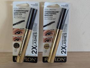 lot 89 image: 2 Pack Revlon ColorStay Xtensionnaire Lengthening Mascara #203 BlackBrown