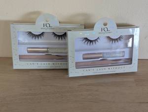 lot 91 image: 2 Pack House of Lashes False Eyelashes Iconic Lite Lash Glue & Applicator Tool 3 pc Set