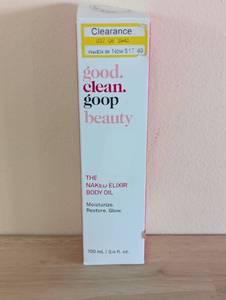 lot 113 image: good.clean.goop beauty The Naked Elixir Moisturizing Body Oil with Vitamin E and Turmeric - 3.4 fl oz