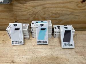 lot 48 image: TREND ZONE Lot of 15- 5000 MAH Power Banks Portable Chargers