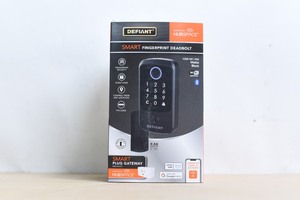 lot 121 image: DEFIANT Smart Fingerprint Deadbolt - Matte Black