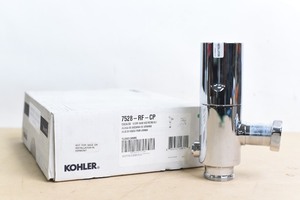 lot 150 image: KOHLER 7528-RF-CP Touchless 18in GPF Wave Hec Retro Valve - Polished Chrome