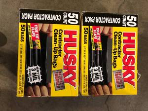 lot 7 image: Husky 42 Gal. Contractor Bags (50-Count)  Customer Returns See Pictures