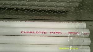 Lot of 18 each 1" Dia x 10' NSF approved PVC pipe PR 200 PSI@23 deg C.