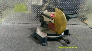 lot 9 image: Ryobi 10 Mitre Saw. Pre owned Tested and Works